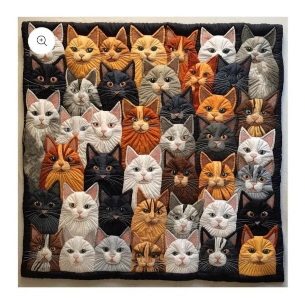 Cats Fur Parents Quilted Throw 80